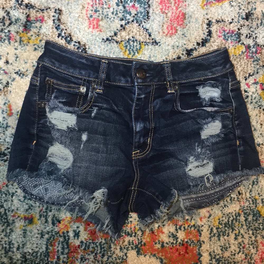 American Eagle Hi-Rise Festival denim shorts - Picture 1 of 6
